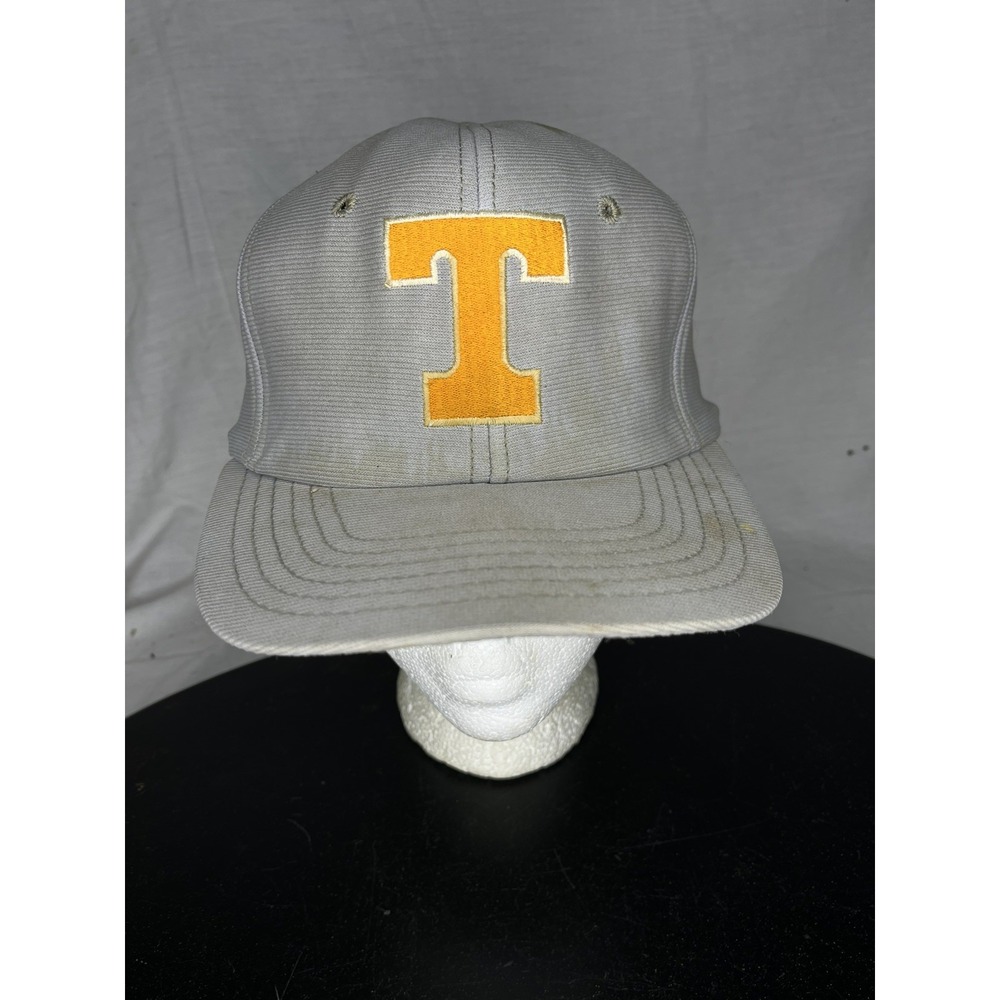 Vintage DeLong UT Tennessee Volunteers Vols SnapBack Trucker Hat Cap Gray